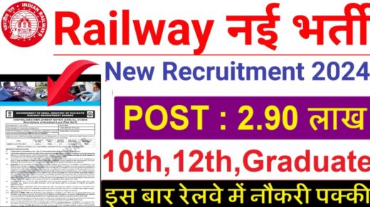 RRB GROUP D VACANCY: New Recruitment for 280019 Group D Posts in Railways, the Job for 10th and 12th Pass