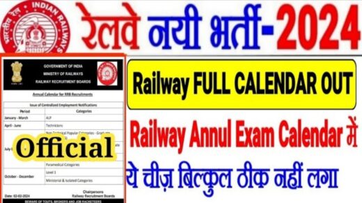 RRB Calendar 2024